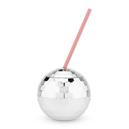 16 Oz Silver Disco Ball Drink Tumblers